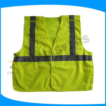 hi vis sleeveless vest for day and night wearing